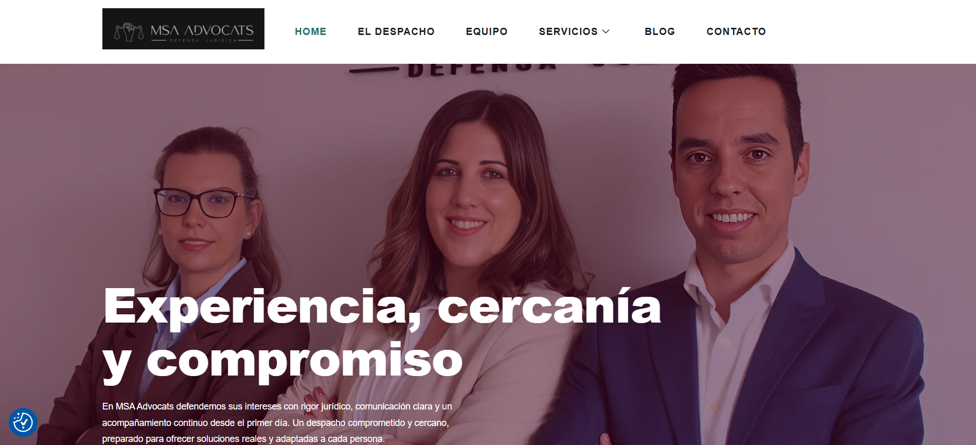 MSA Advocats diseño web despacho abogados